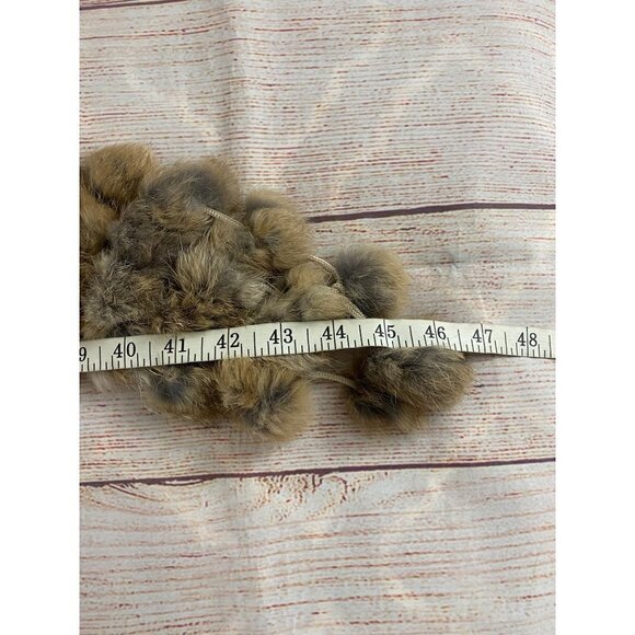 Unbranded Vintage Women's Genuine Rabbit Fur Bauble Stole - OS - Picture 5 of 9
